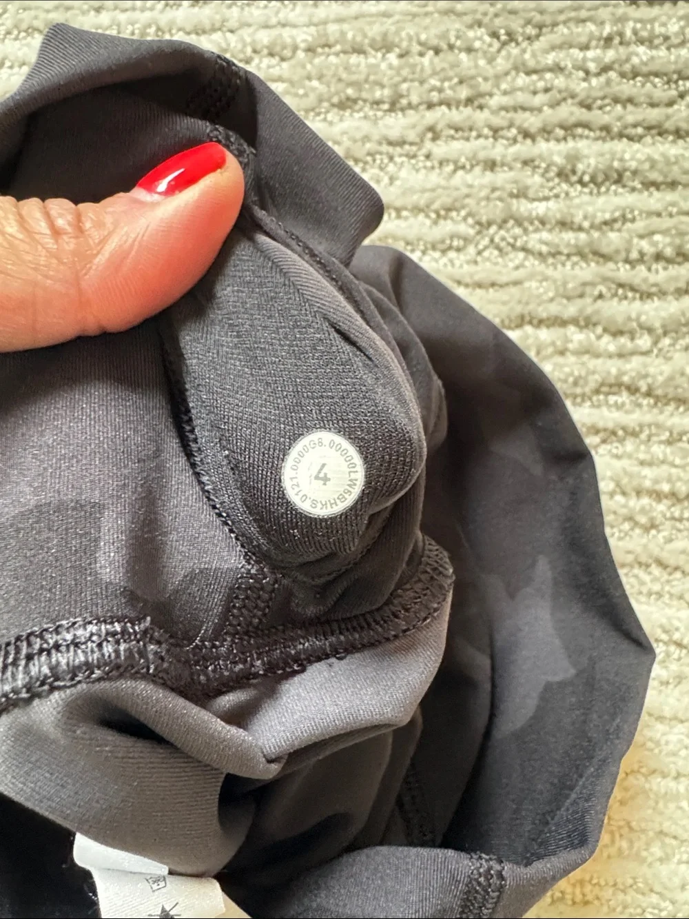 Lululemon Black Camo crop